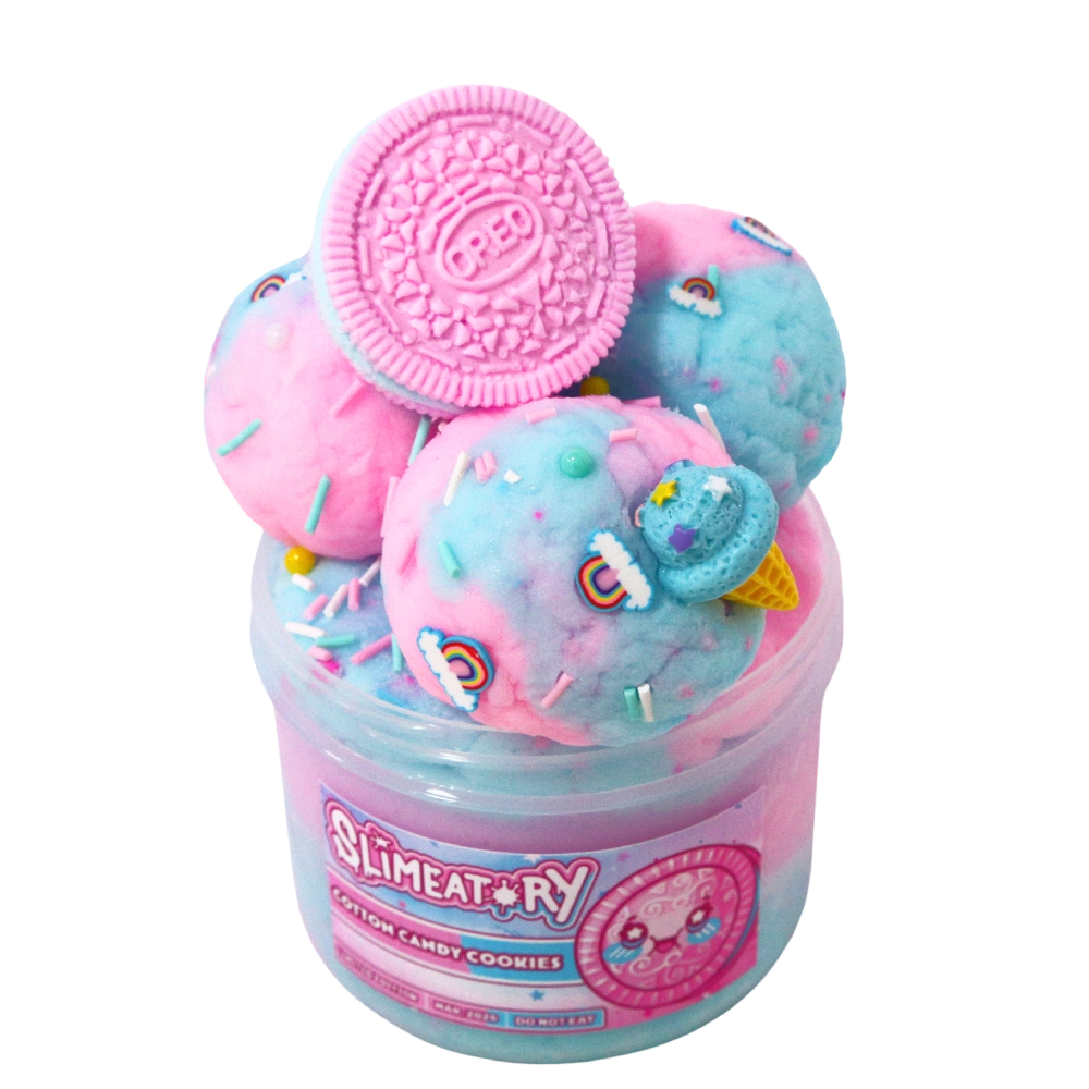 Slimeatory Slime Cotton Candy Cookies DIY Clay Kit 3