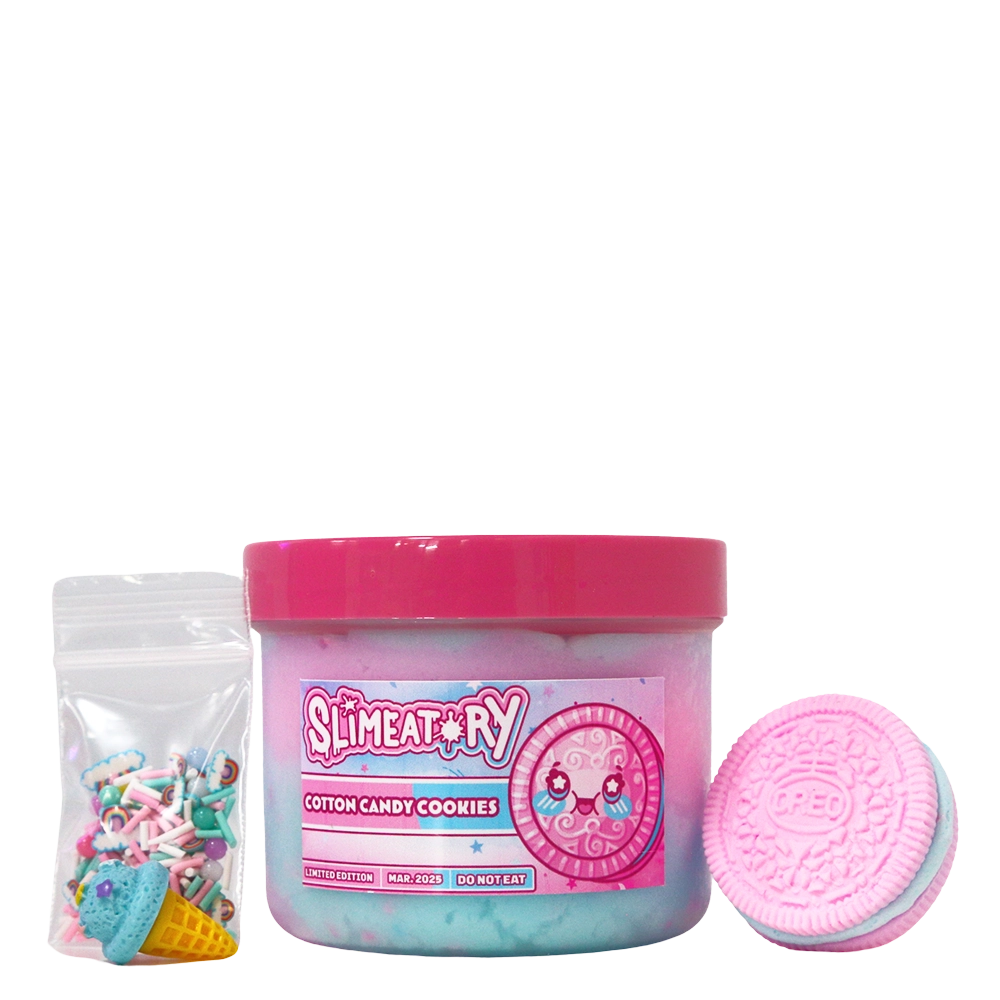 Slimeatory Slime Cotton Candy Cookies DIY Clay Kit 4