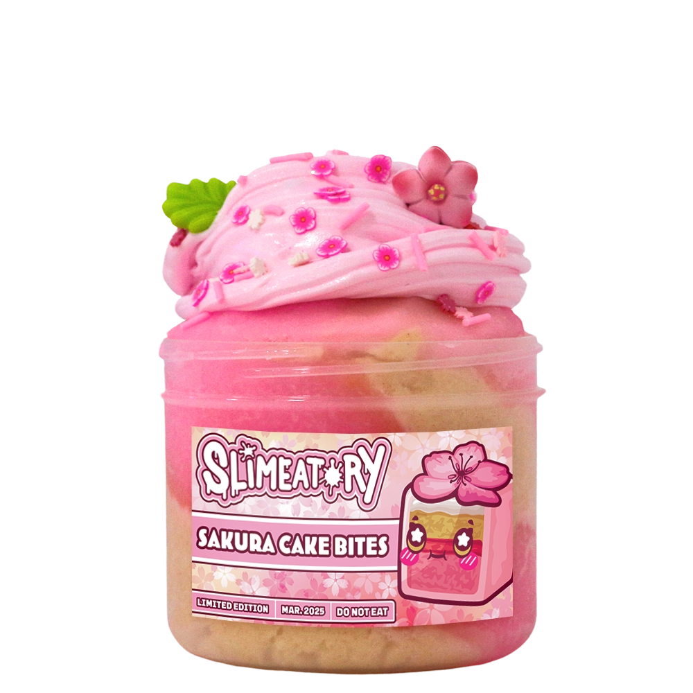 Slimeatory Slime Sakura Cake Bites DIY Clay Kit 1