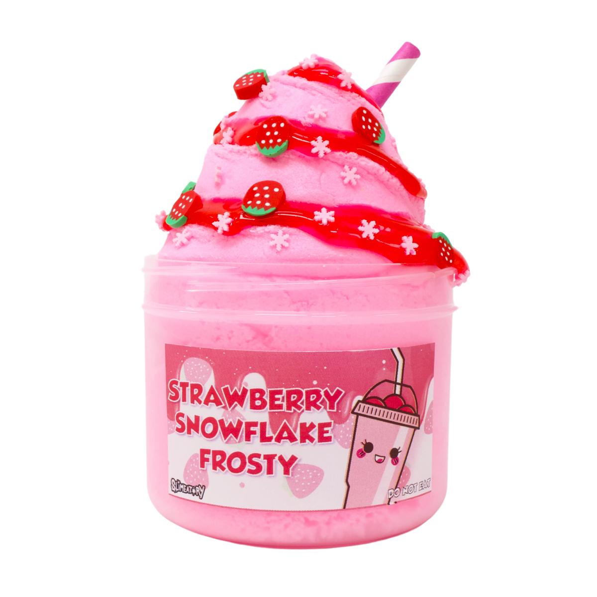 Strawberry Snowflake Frosty 8oz Cloud Fluff – Slimeatory